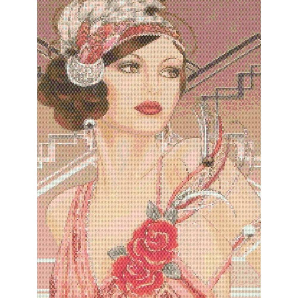 

Noblewomen - 11CT Stamped Cross Stitch - 30*45CM, 501 Original