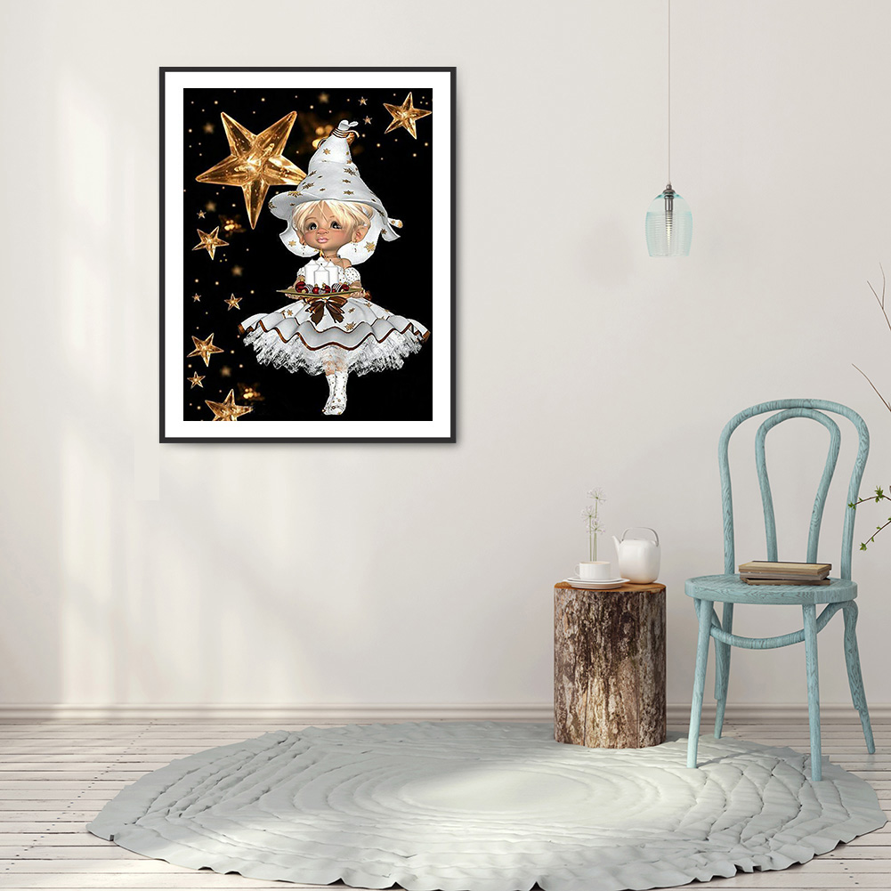 Big Eyes DollFull Round Diamond Painting 30*40cm