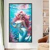 (45*75cm)Mermaid - Round AB Drill Diamond Painting