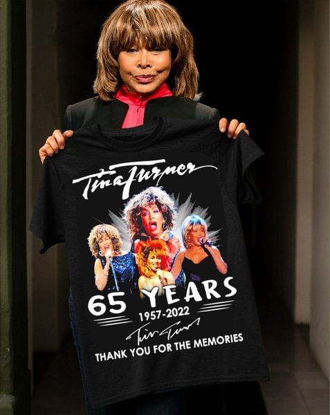 65 Years 1957-Tina Turner Thank You for The Music T-shirt - Shop Trendy Women's Clothing | LoverChic