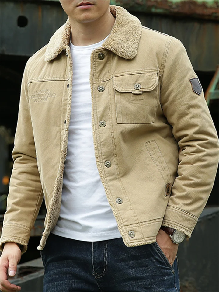 Men's Cotton Clothing Padded Jacket Thickened Cotton Jacket Loose Winter Cotton Clothing-JRSEE