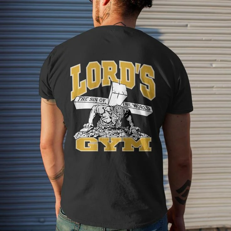 Vintage Lord's Gym God Graphic Short Sleeve T-Shirt