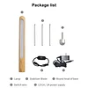 LED Wooden Table Light Modern Simple Design Vertical Indirect Lighting Atmosphere Lamps 360° Adjustable Portable Ambient Lamp