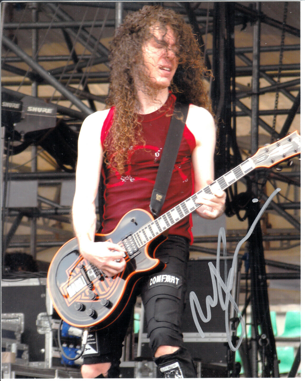 Marty Friedman great guitarist metal group Megadeth Autograph Signed 8x10 Photo Poster painting