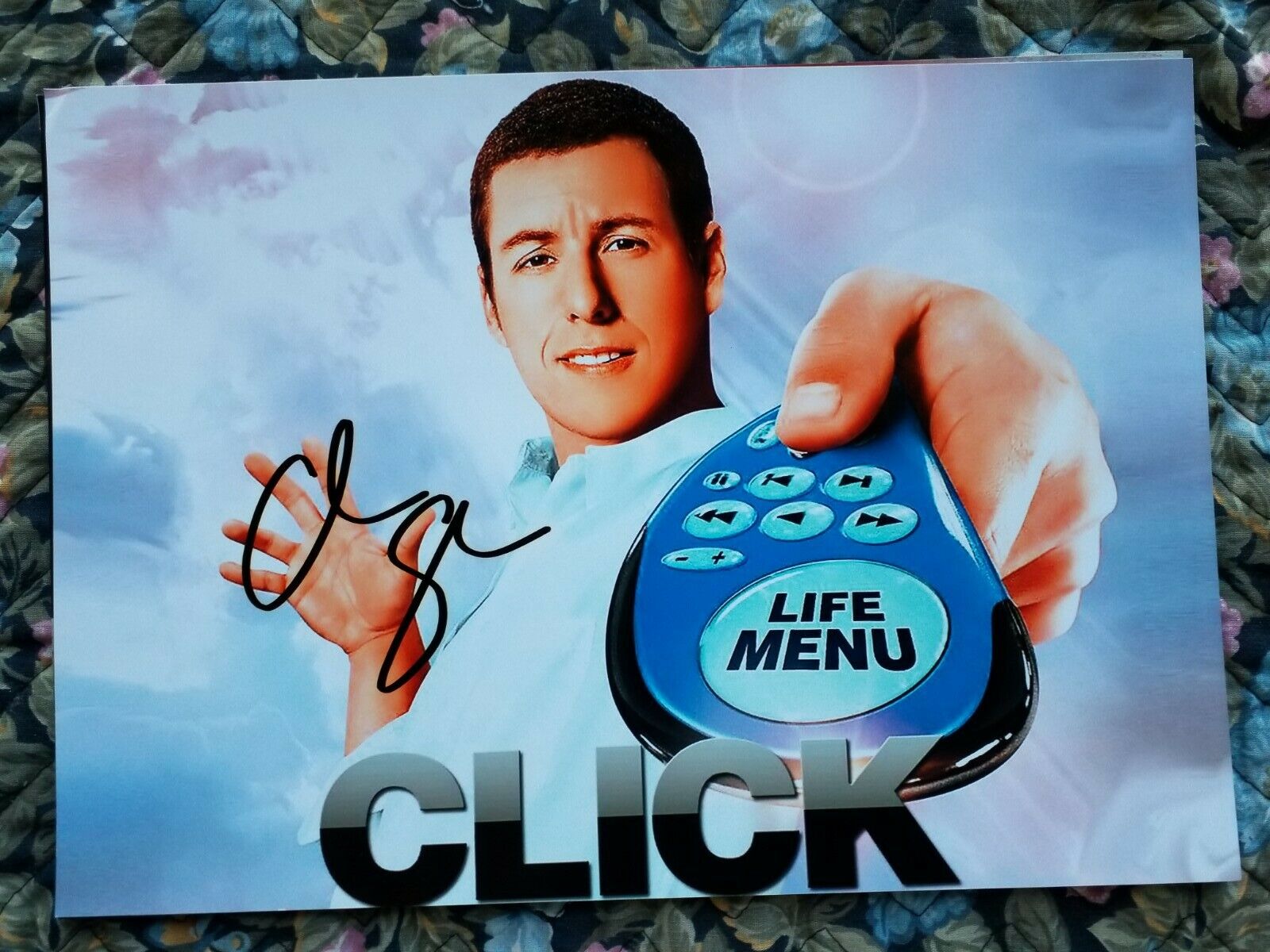 ADAM SANDLER Authentic Signed AUTOGRAPH 8.2 x 11.2 Photo Poster painting Click