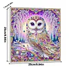 Framed Diamond Painting - Special Shaped - Owl (25x25cm)
