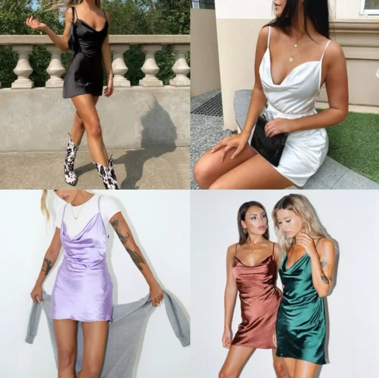 🔥💃SLIP ROBE EN SATIN (Achetez 2 Livraison Gratuite)
