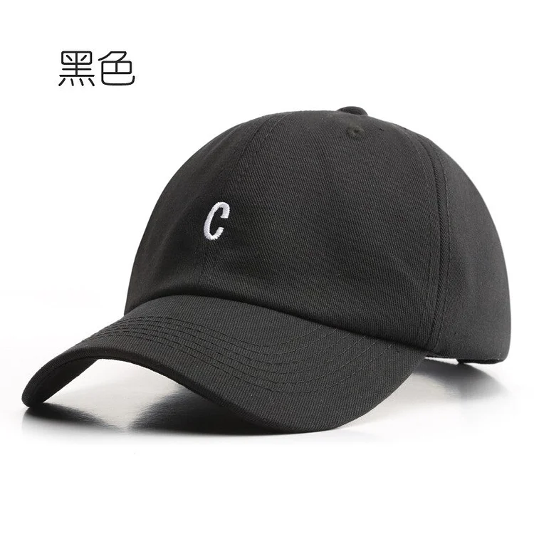 2023Ins All-Match Cap C- Letter Embroidered Student Cap Fashionable Trendy Mens Casual Sports Womens Baseball Cap