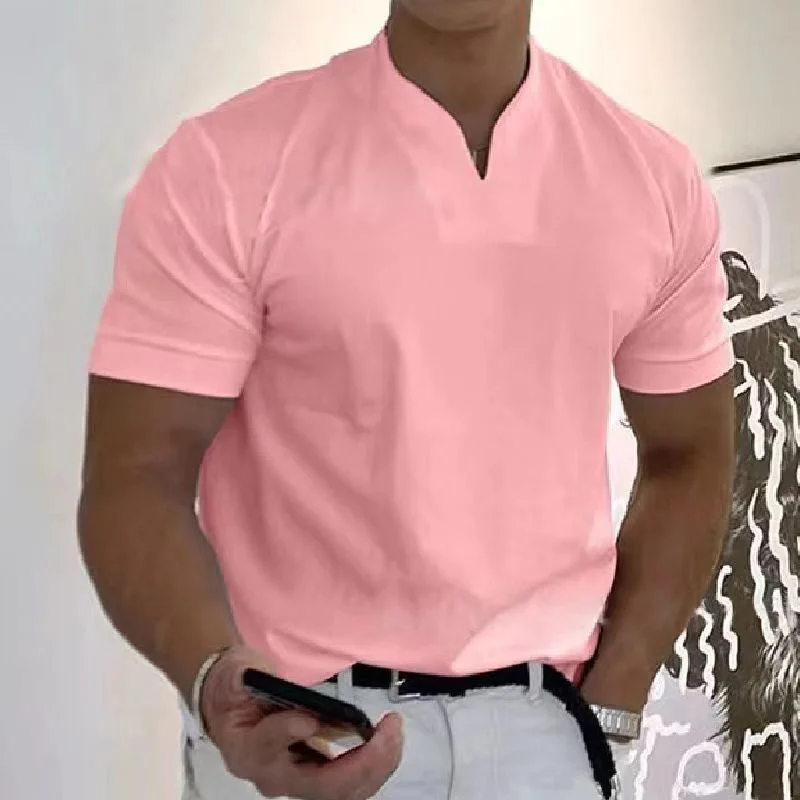 2023 Gentlemans business Short Sleeve Fitness T Shirt