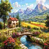 Paysage naturel-perceuse ronde peinture diamant-50*35cm