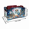 5D DIY Diamond Painting Art Decorative Storage Box Wood Storage Clutch (Owl)