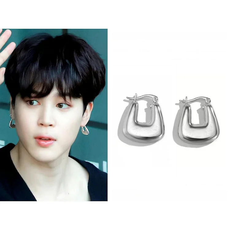 BTS JIMIN EARRINGS | EXAGGERATED HOLLOW GEOMETRIC PENDANTS DROP EAR RINGS  FOR WOMEN| KOREAN FASHION.