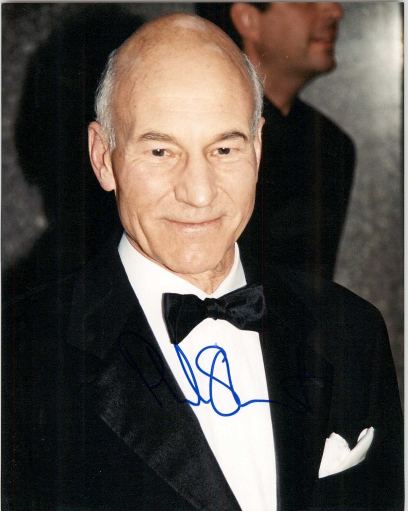 Patrick Stewart Signed Autographed Glossy 8x10 Photo Poster painting - COA Matching Holograms