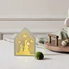 Silicone Bunny Atmosphere Lamp DIY Mold for Easter Home Decoration (5-Piece Set)