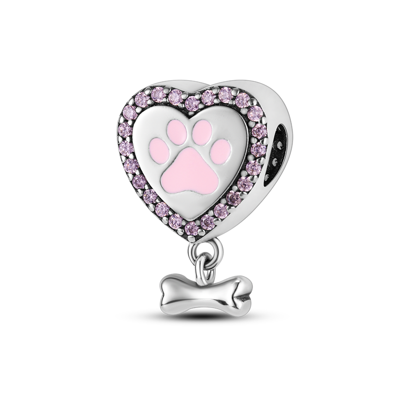 100% 925 Sterling Silver Sprouting Claws and Bones Pendant Chain for Women Snake Charms Bracelet DIY Jewelry KTC358