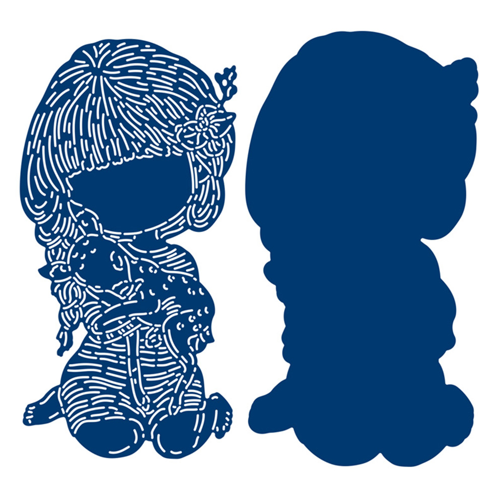 

Girl and Deer - Paper Craft Cutting Dies, 501 Original
