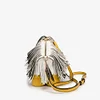 Scrappy Fringed Dog Leather Crossbody Bag