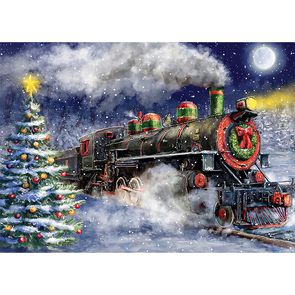 

Snow Train - Round Drill Diamond Painting - 40*30CM, 501 Original