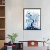 Diamond Painting -DIY Round Drill Blue Flower Tree(40x50cm)