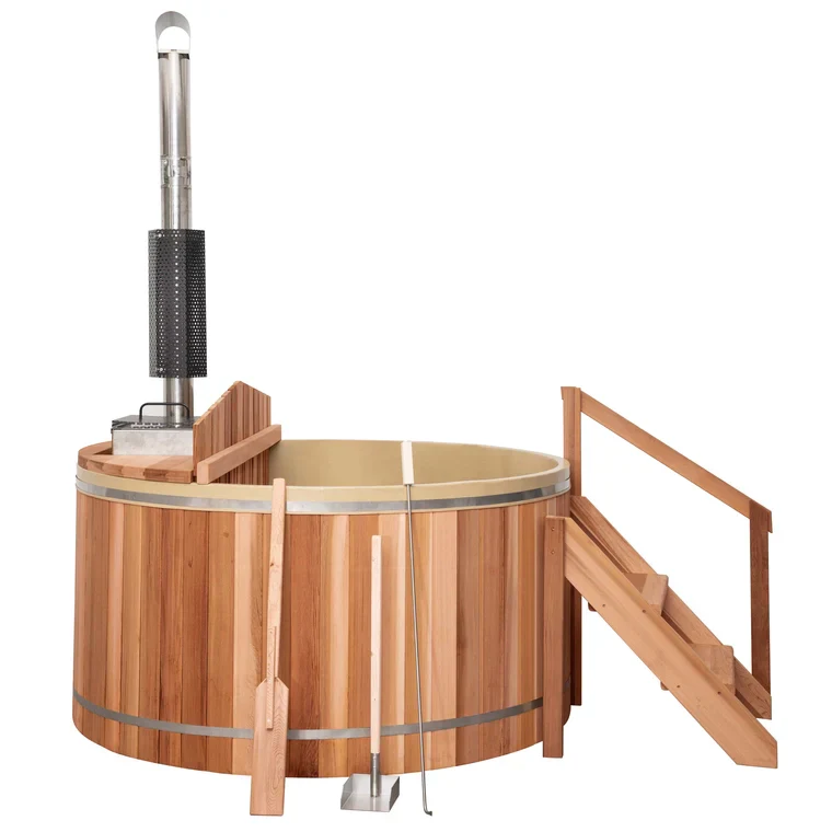 T&S® Wood Fired Cedar Hot Tub - Internal Stove