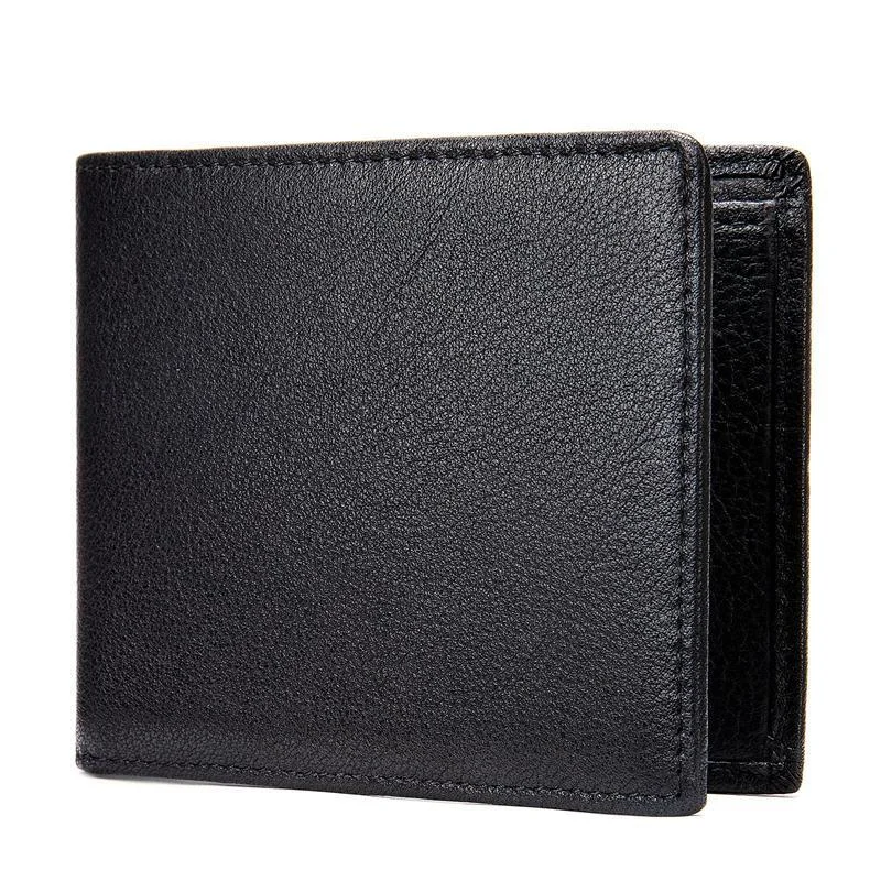 Retro Simple Solid Color Leather Wallet