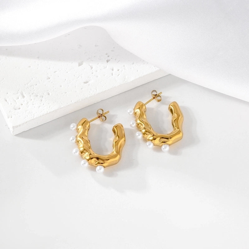 1 Pair Casual Elegant Commute Geometric 316 Stainless Steel  Ear Studs