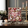 Framed Diamond Painting - Special Shaped - Love Flowers Bird (25x25cm)