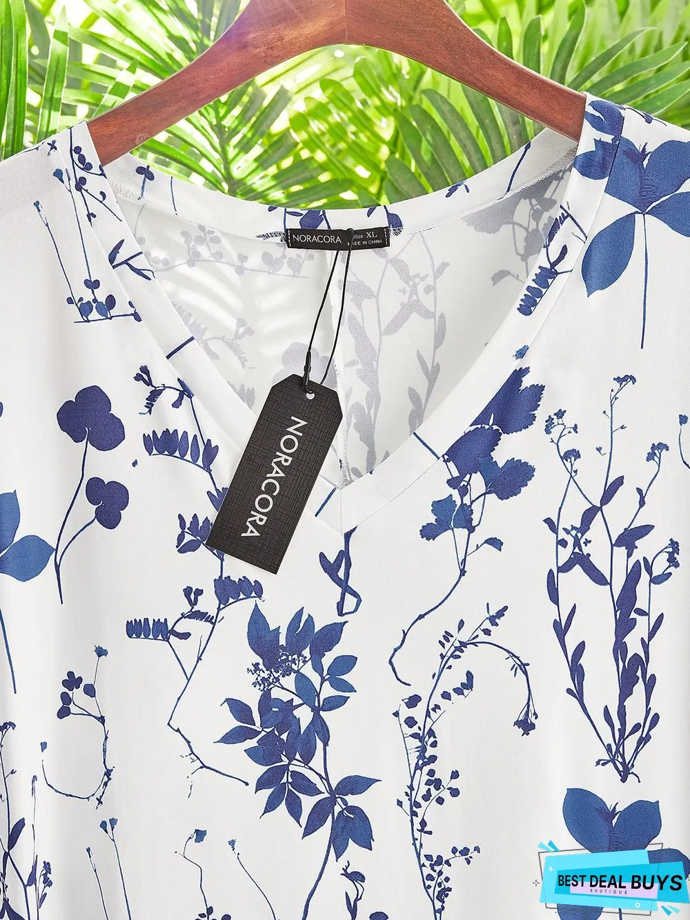 Women's Shift Dress Short Maxi Dress Short Sleeve Floral Print Summer Fall V Neck Casual Geometric Printed Dress