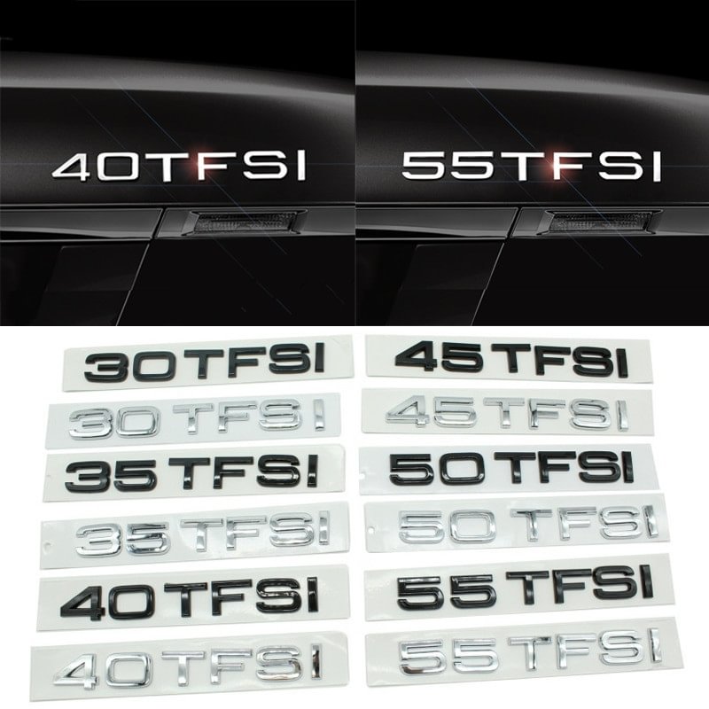 AUDI 35 40 45 50 55 TFSI Rear Trunk Letters Emblem Badge For Quattro voiturehub dxncar