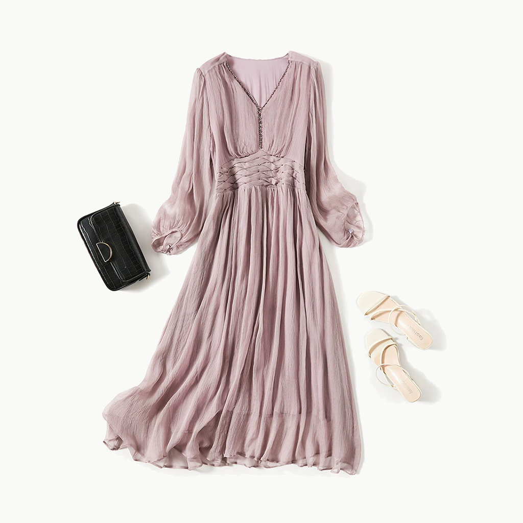 Women' Silk Dress Multi-color Summer Style REAL SILK LIFE