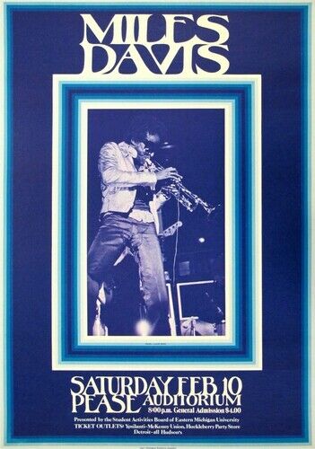 MILES DAVIS POSTER - LIVE IN DETROIT - Photo Poster painting QUALITY INSERT -  POST!