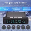 Wireless Car Tire Pressure Monitor 6 External Sensor Digital TPMS USB Solar 7Bar