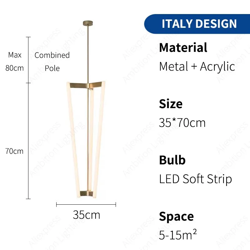 Algorithm Triangular Led Pendant Nordic Allure: Italian-Inspired Triangular LED Pendant Lights for ...
