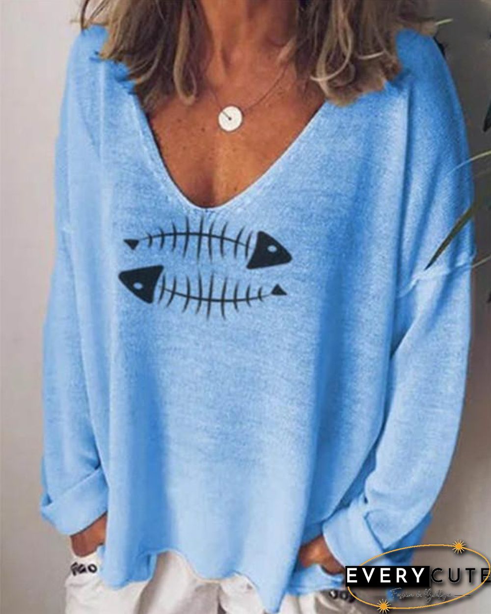 Summer Solid Women  Casual V Neck Holiday Tops