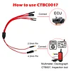 WOYO CTBC001/CTBC002 8-way ECU Breakout Leads for Automotive Diagnostic Oscilloscope Line Cable DIY Connection