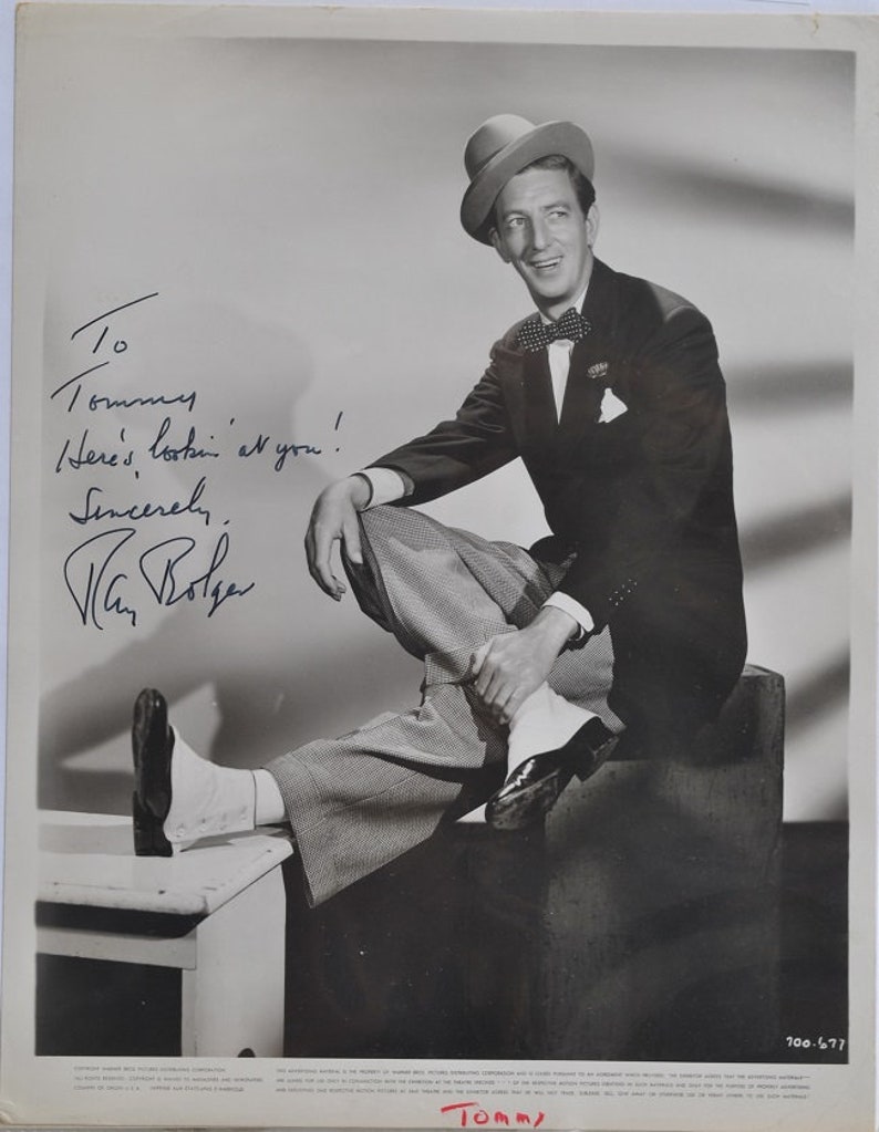 RAY BOLGER SIGNED Photo Poster painting The Wizard Of Oz Babes In Toyland The Ray Bolger Show wcoa