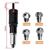 Kit adattatore per pistola rivettatrice professionale 🛠 Con 4 bulloni per ugelli diversi