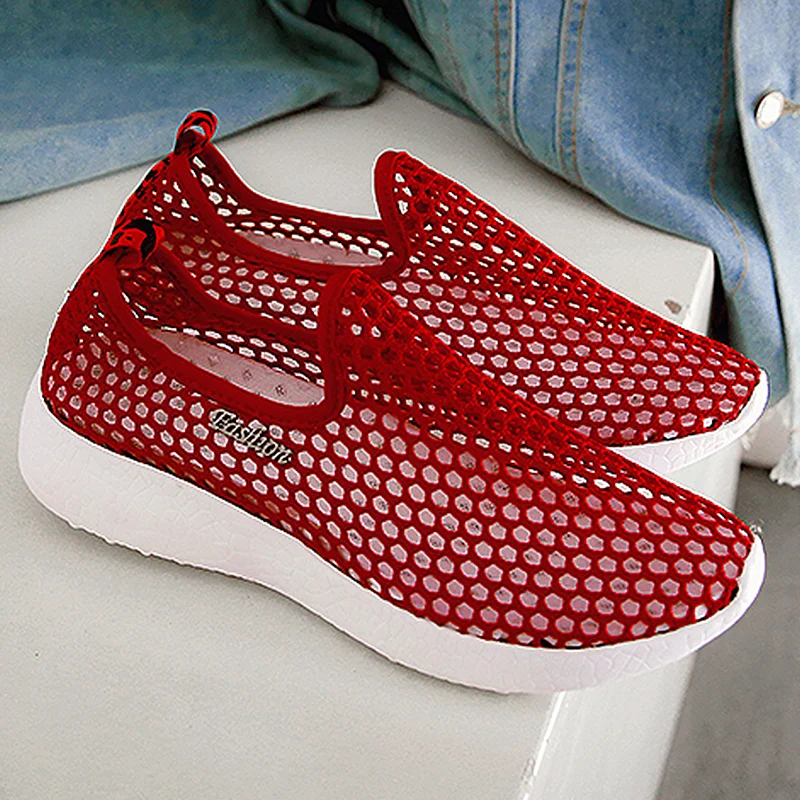 Hot Season Female Sandals Mesh Breathable Women Shoes Fashion Sports Shoes Soft Comfortable Women Shoes Zapatos De Mujer