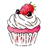 Dessert Fridge Magnet Cross Stitch Kit