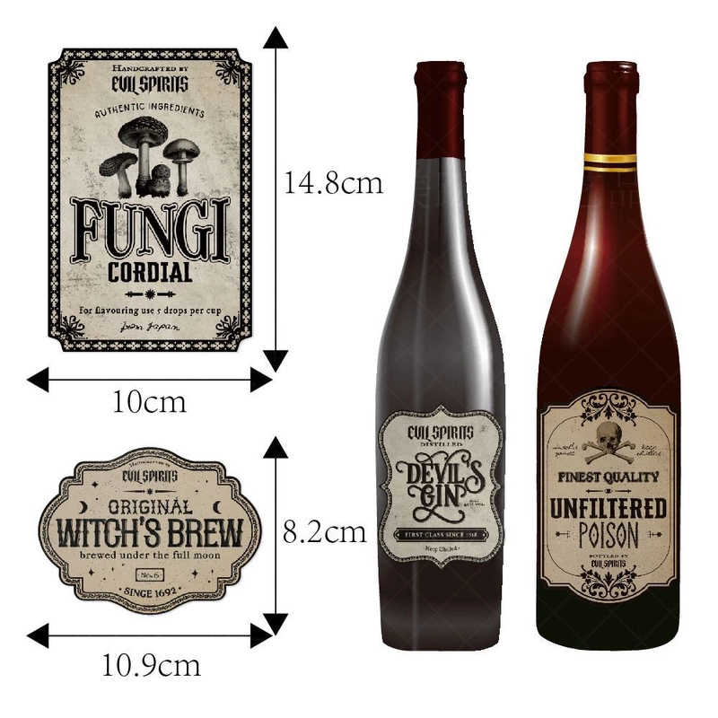 Halloween Minimalist Letter Paper Holiday Daily Party Party Stickers