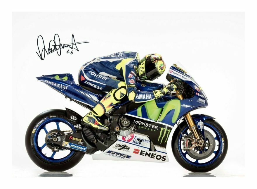 VALENTINO ROSSI AUTOGRAPH SIGNED PP Photo Poster painting POSTER