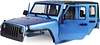 AMK 313mm RC Crawler Body 4 Door Wheelbase Jeep Wrangler JK Rubicon Body for 1/10 Scale RC Body Jeep Shell Hard Body Shell Kit Axial SCX10 90046 90047 RGT EX86100(Blue)