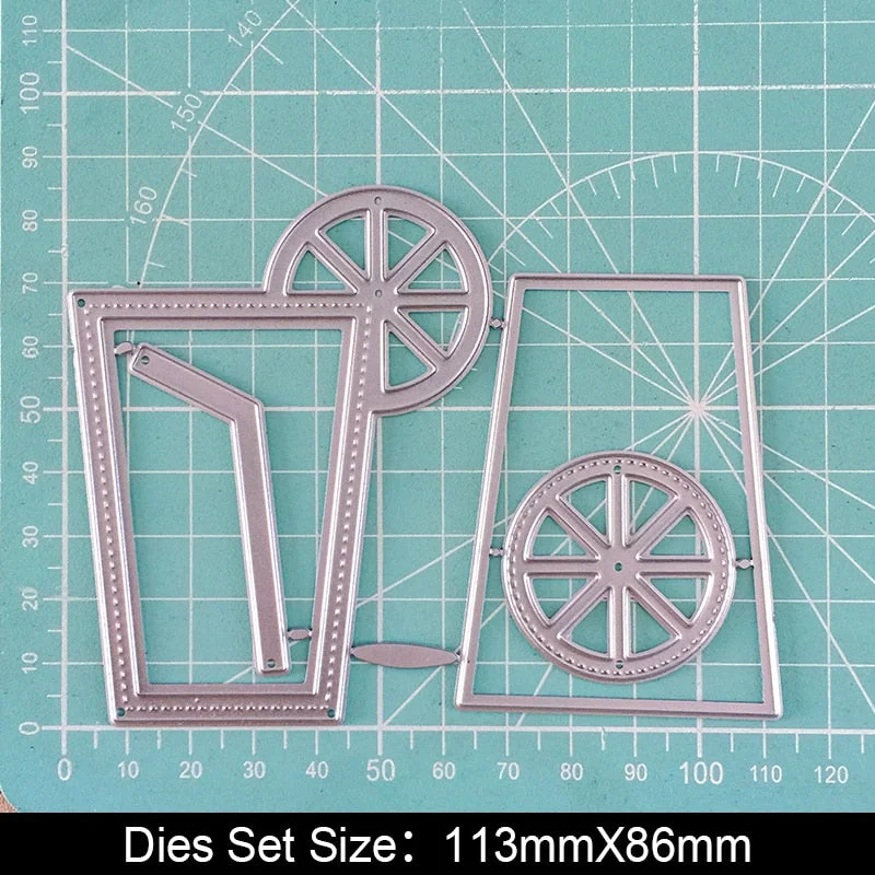 Pentagram Bottle Air Ball Star Craft Metal Cutting Dies for DIY Scrapbook Paper Cards Embossed Decorative