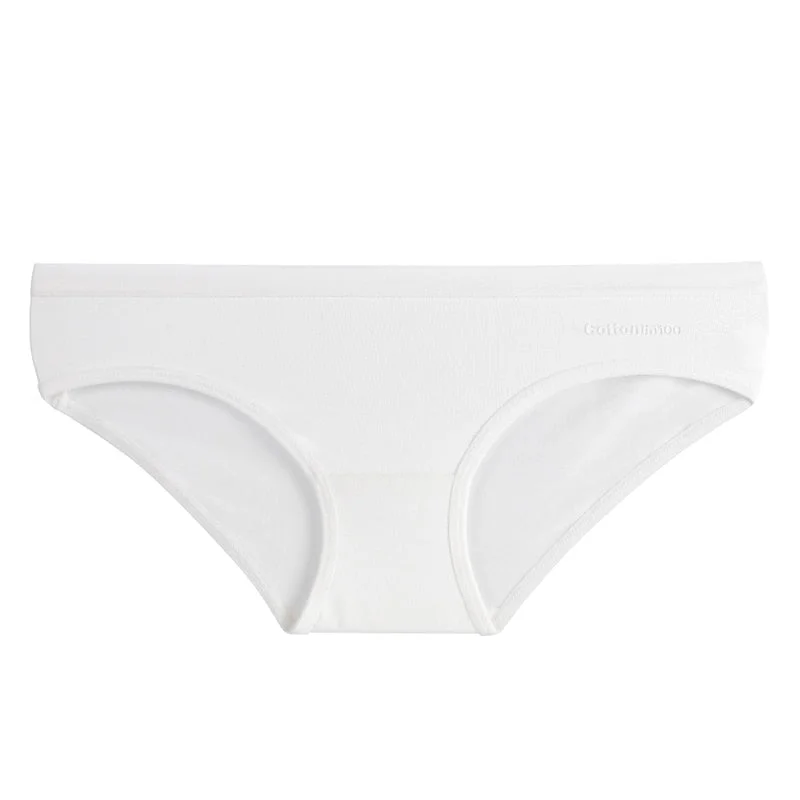 TERMEZY Women Sexy Panties Cotton Underwear Solid Color Briefs Girls Low-waist Lingerie G String Soft Breathable Intimates XXS-L