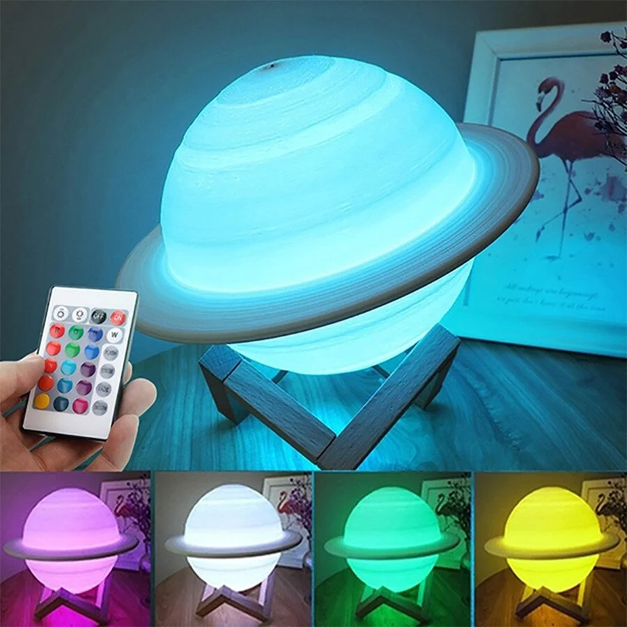 Saturn Lamp - Pink
