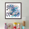 Flower Horse-11CT Stamped Cross Stitch 45*45cm
