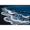 uk.everydayedeals DIY Pearl Painting With Frame - Handmade Self-Adhesive Pearls - Waves(20*30cm)