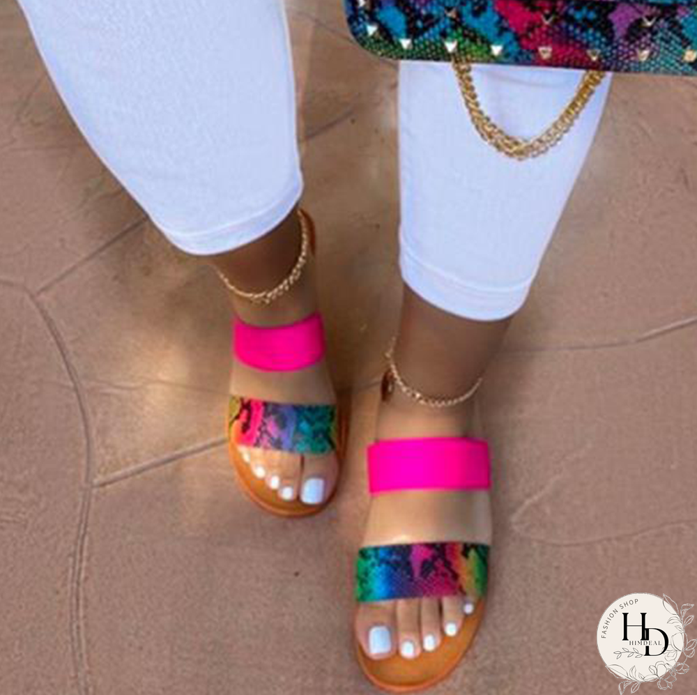 White Casual Street Hollowed Out Patchwork Printing Opend Comfortable Out Door Shoes