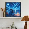 Couple De Plage-Perceuse Ronde Peinture Diamant-40*40Cm