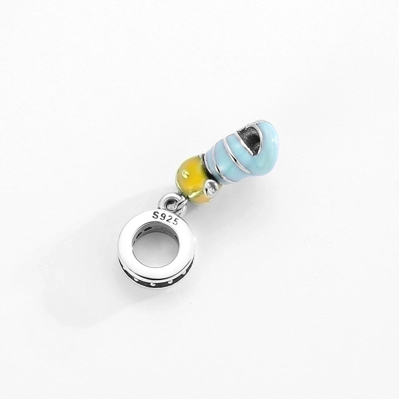 Original Design Minimalist Heart Shape Footprint Whale Sterling Silver Inlay Zircon Jewelry Accessories3